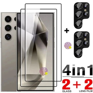 For Samsung Galaxy S23 S24 S25 Plus Ultra 2PCS Tempered Glass Screen Protector - Picture 1 of 10