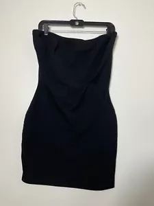 assets by spanx Tunic Top Sz XL Black Strapless Body Slimming/sculpting - Picture 1 of 7