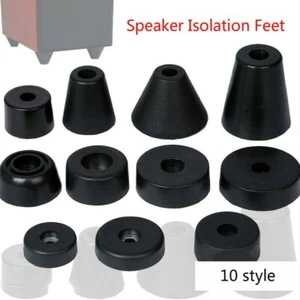 4 Pcs Altavoz de goma AMP CD Aislamiento Amortiguador Pies Soporte Subwoofer Pads Kits de pies - Imagen 1 de 15