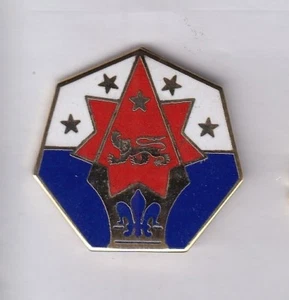 US Army 7th VII CORPS COMMAND crest DUI badge cb clutchback G-23 - Picture 1 of 1