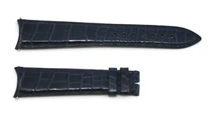 Pierre Kunz Blue Leather Strap 20mm - Picture 1 of 2