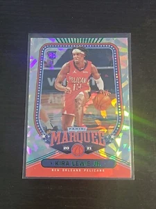 2020-21 Marquee Kira Lewis Jr. Green Cracked Ice SP #236 Pelicans Rookie RC - Bild 1 von 2