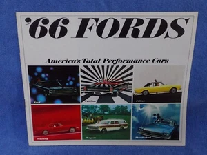 Folleto de concesionarios Ford 1966 original vintage perfilando todos los modelos - Imagen 1 de 11