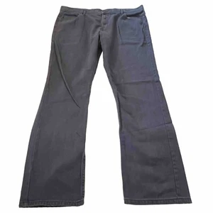 M &S Collection Mens Measured 42 x 32 Navy Blue Straight Stretch Denim Jeans  - Picture 1 of 14