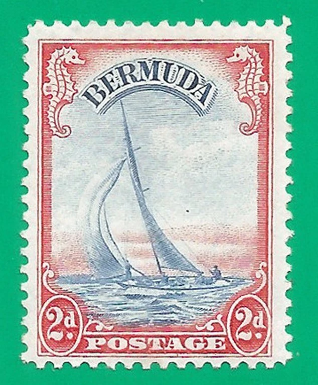 Bermuda 1936 year , mint stamp MH  Michel# 92 ships - Image 1 of 1