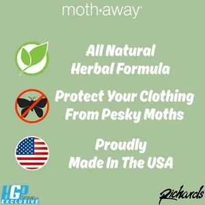 Homewares Moth Away Sachets Nontoxic (White) (1-Pack of 24 Sachets) - Picture 1 of 12