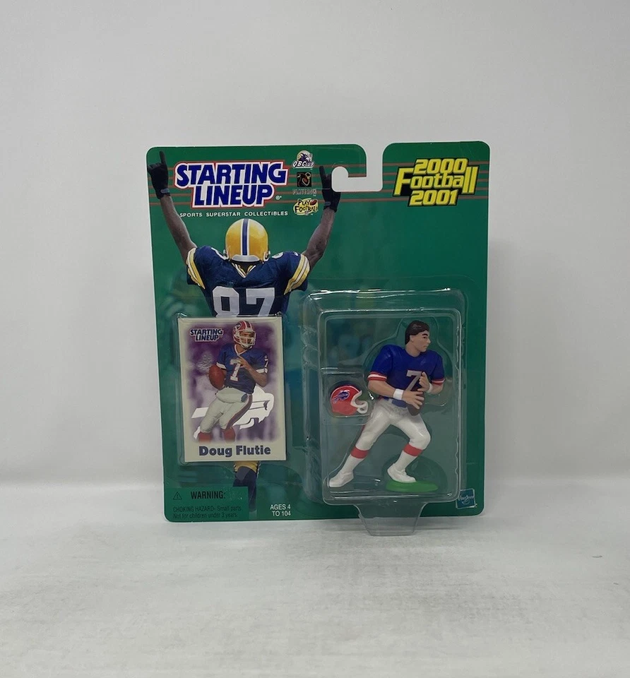 2000 - 2001 Hasbro Starting Lineup Doug Flutie Figure Buffalo Bills With Card