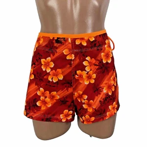 Vintage Y2K No Boundaries Skirt Board Short Lace up Tropical Hawaiian Swim Surf - Picture 1 of 7