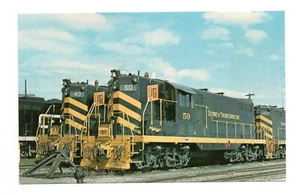 Postcard: General Motor GP7's, Detroit & Toledo Shore Line Railroad, Mint - Picture 1 of 2