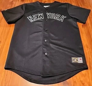 New York Yankees Baseball Jersey Large Majestic Cooperstown Collection MLB WS - Picture 1 of 15