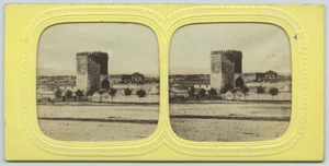 1860-70 Spain Stereo Against Light. Cordoba. Abd al-Rhaman Tower. Cordoba. - Picture 1 of 2