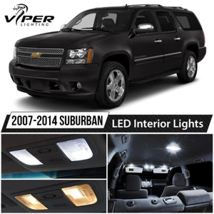 2007-2014 Chevy Suburban White LED Interior Lights Package Kit - Foto 1 di 8