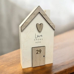 Personalisierte Familie Dekorativ Mini Haus Plakette Ornament Einweihung Gft - Bild 1 von 3