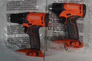 (QC)RIDGID 18V Cordless 1/2" Drill & Impact Driver Combo Kit - R86001 & R86002 - Picture 1 of 6