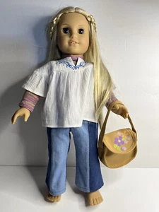 American Girl Doll Julie Blonde Hair, Brown Eyes, Original Outfit 18” Doll - Picture 1 of 7
