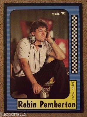 1991 Robin Pemberton Card 86 of 240 Maxx Collection Race Cards - Image 1 of 2