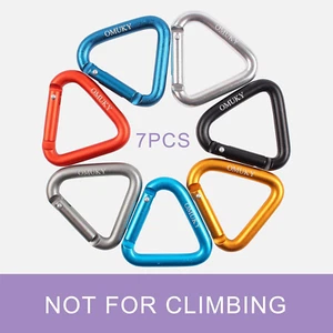 Multicolor Carabiners Hook Clips Camping Accessories Buckle for Outdoor Hikin... - Picture 1 of 7