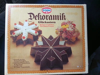 Dr.Oetker Dekoramik Glücksstern Weihnachtsstern Backform 3- D Top! - Bild 1 von 4
