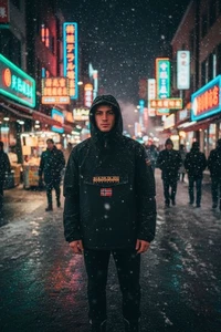 NWT NAPAPIJRI Men's Outdoor Winter Jacket SHADE 1 BLACK Sz XXL - NP0A4HT10411 - Picture 1 of 11