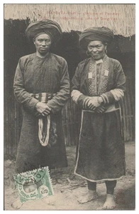 V8321/ Mans-Ta-Pan Vietnam Indo-Chine Frau und Mann 1911 - Picture 1 of 2