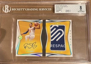 2019-20 Opulence RJ Barrett LOGO Auto Rookie Booklet /5 BGS 8 Square Space Patch - Picture 1 of 2
