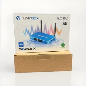 SuperBox S6 Max 2025 Android TV Box 6K UHD Streaming Media Player Voice Remote - Picture 1 of 7