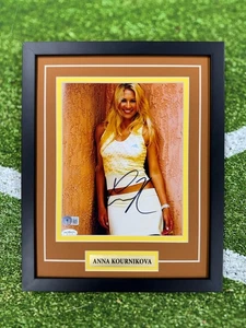 Anna Kournikova Signed 8x10 Photo Jsa Auto Custom Framed Tennis - Picture 1 of 4