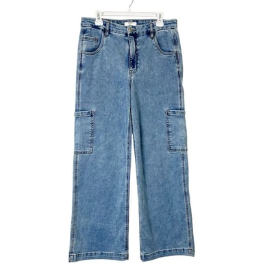 Kut From The Kloth Jodi Wide Leg Cargo Jeans Women’s Size 10 Fab Ab High Rise - Image 1 of 4