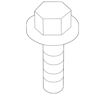 Genuine Mazda Splash Shield Screw 9CF6-00-516B - Image 1 of 2