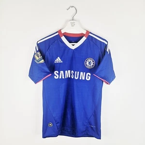 Adidas Kids Chelsea Shirt Blue Large 2010/11 Home Jersey Climacool Patch Youth - Picture 1 of 23