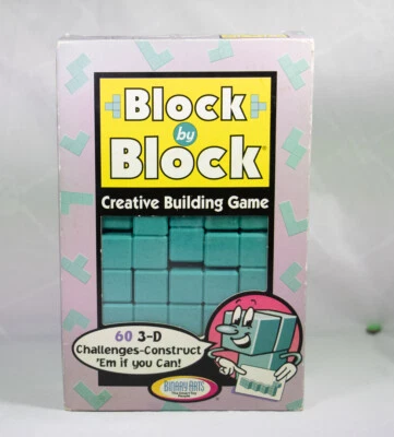 Vintage Block by Block Creative Building Game Puzzle by Binary Arts - 1998 - Image 1 of 4