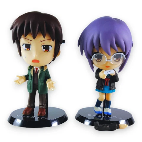 Melancholy of Haruhi Suzumiya Yuki Nagato & Kyon Kyun Chara Figure Set NEW NIB Cover