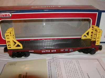 Williams Bachmann 47507 Conrail 40 Ft Flat Car w Bulkheads O 027 MIB New Sealed - Image 1 of 4