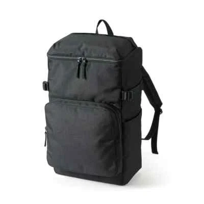 MUJI 28 L Black Water Resistant Backpack Laptop Pocket 19 x 11 x 7 in FedEx  - Image 1 of 4