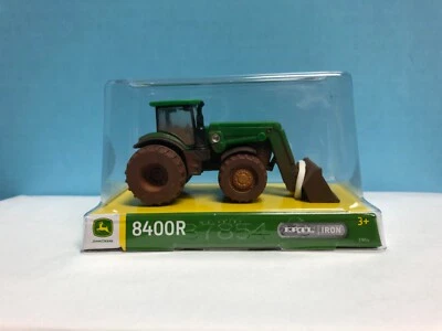 John Deere 8400R Tractor w/Front Loader Mud on the Tires ERTL Iron - Image 1 of 4