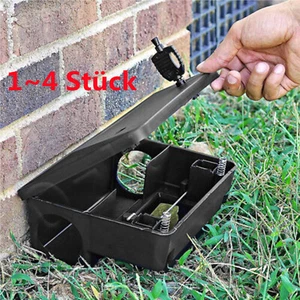 1~4X Rattenköderbox für Haus, Garten, Industrie zum Auslegen von Rattengift DE - Bild 1 von 13