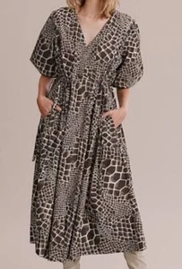 BNWT SOLD OUT COUNTRY ROAD Unique Snake Gathered Midi Dress S12 RRP$249 - Picture 1 of 11
