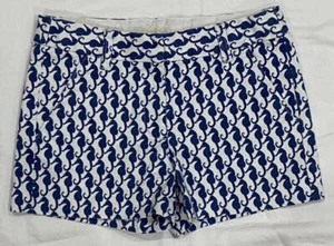 Crewcuts Girls Navy/White Seahorse Shorts Size 10 NWOT - Picture 1 of 6