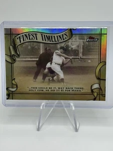 2024 Topps Finest Roger Maris Finest Timelines Refractor #FT-4 New York Yankees - Picture 1 of 2