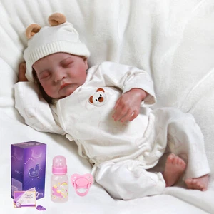 18'' Realistic Reborn Baby Dolls Vinyl Silicone Newborn Girl Soft Doll Kids Gift - Picture 1 of 8