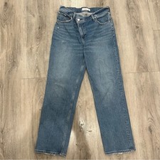 Abercrombie & Fitch Cross Front 90s Straight Ultra High Rise Jeans 29 8 Short 8S