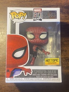 Funko Pop Marvel 80 Años Spider-Man 593 (Metálico) Hot Topic Exclusivo - Imagen 1 de 10