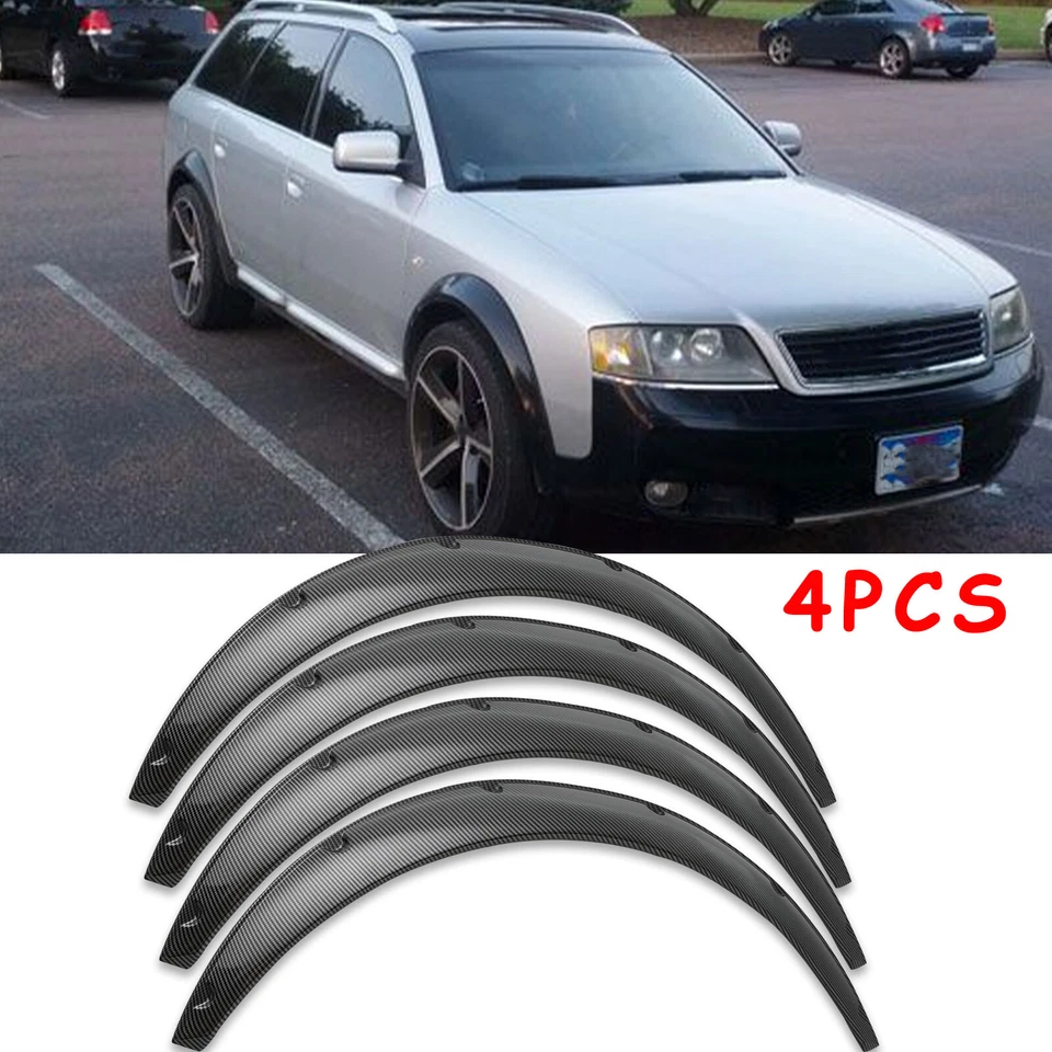 Kit JDM aspecto carbono para Audi TT RS A3 A4 35" guardabarros llamaradas arcos de rueda carrocería ancha Foto 1 de 4