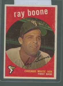 1959 Topps Baseball #252 RAY BOONE White Sox 18532