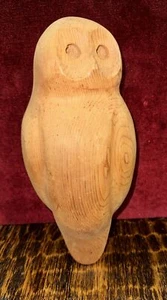 OWL TIMBER ART SCULPTURE MODERNIST RETRO DANISH MODERN - Picture 1 of 10