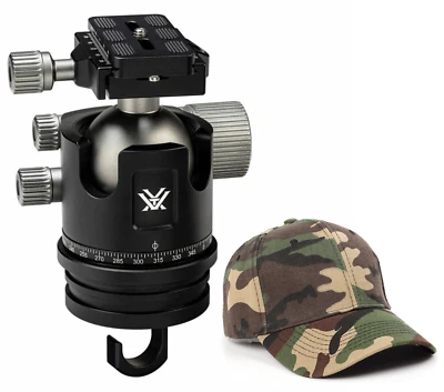Vortex Optics Radian Ball Head with Free Camo Forest Hat Bundle - Image 1 of 4