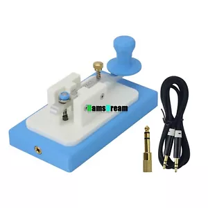 HAM SPACE Niebieski MK-02 CW Klucz Akcesoria radiowe z nadrukiem 3D z adapterem 3,5 do 6,5 - Zdjęcie 1 z 5