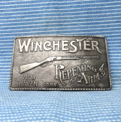 Winchester Brazos Repetitivos Cinturón Hebilla Retro Arma de Fuego Promo De Colección Años 70 Lewis.GTA913 Foto 1 de 4