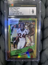 2021 Panini Classics Timeless Tributes #128 Champ Bailey H2 Prem Gold #/99 CSG 9