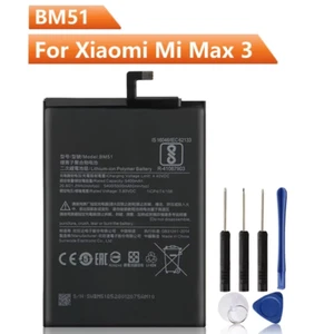 Batterie de remplacement pour téléphone Xiaomi Mi Max3 Max 3 BM51 avec outil - Photo 1 sur 6